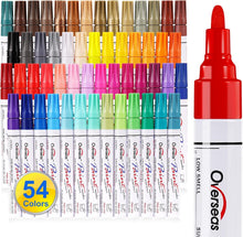 Load image into Gallery viewer, Versatile 54-Pack Permanent Paint Markers for All Crafts – Oil-Based Ink