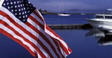 Load image into Gallery viewer, All-Weather 24x36 Inch Yacht Ensign Flag - Embroidered Stars and Stripes