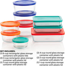 Load image into Gallery viewer, Versatile 9-Piece Glass Storage Set - Microwave &amp; Dishwasher Safe, Includes Lids