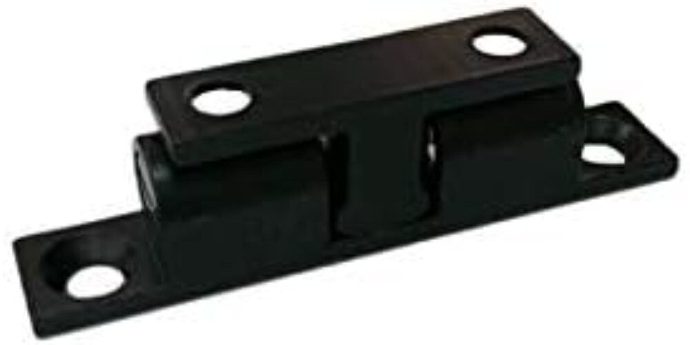 6 Pack Solid Brass Double Ball Catch - Matte Black, Adjustable & Silent Closing