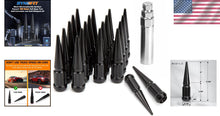Load image into Gallery viewer, 12mmx1.5 Wheel Spike Lug Nuts – Durable Closed End Nuts with Socket Key