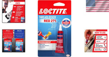 Load image into Gallery viewer, Threadlocker Red 271 - High Strength Permanent Glue for Nuts &amp; Bolts | 12 Pack
