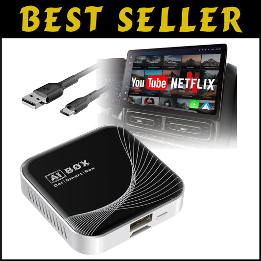 3-in-1 Wireless CarPlay & Android Auto Adapter – Easy Setup, Supports Streaming