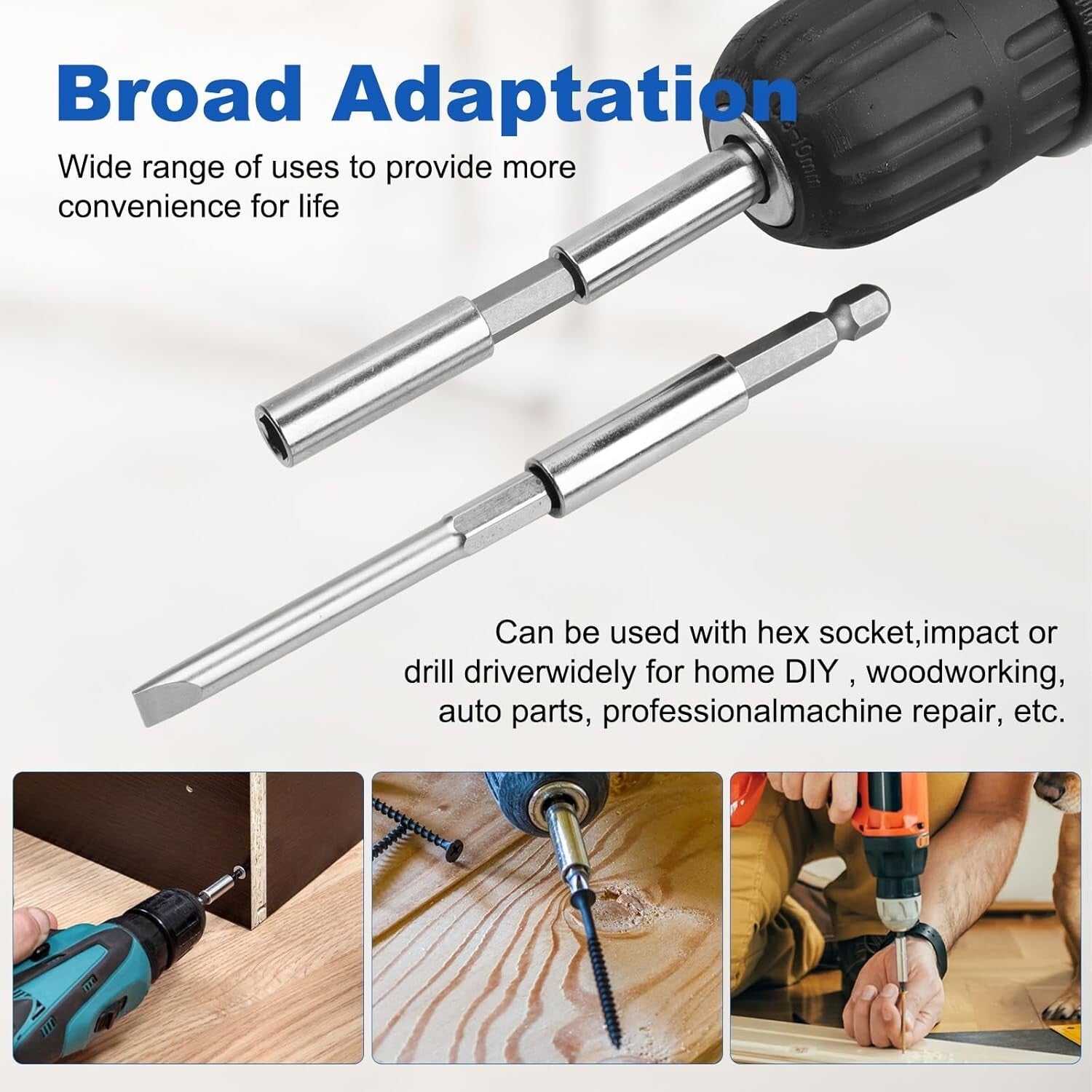 50-Pack Magnetic Extension Holders for 1/4" Hex Shank - Ultimate Tool Companion