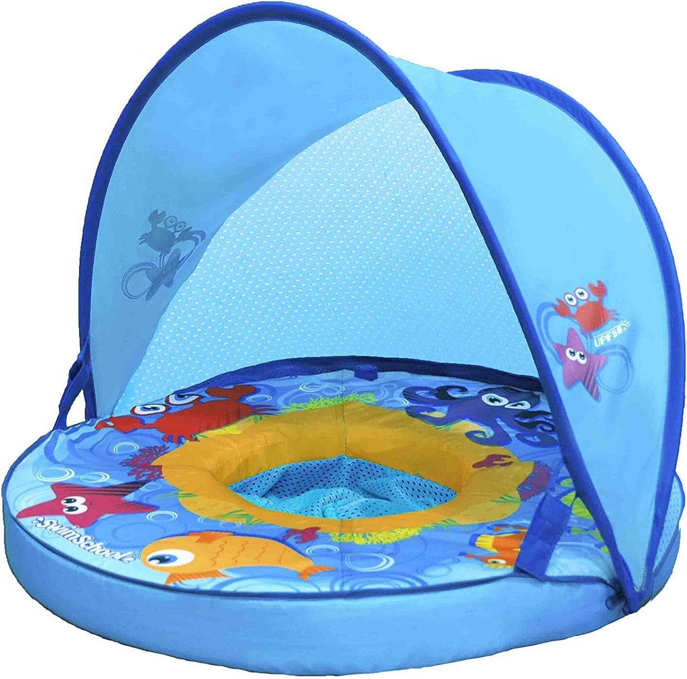 Adjustable Sunshade Baby Pool Float - Super Buoyant for Ages 6-24 Months