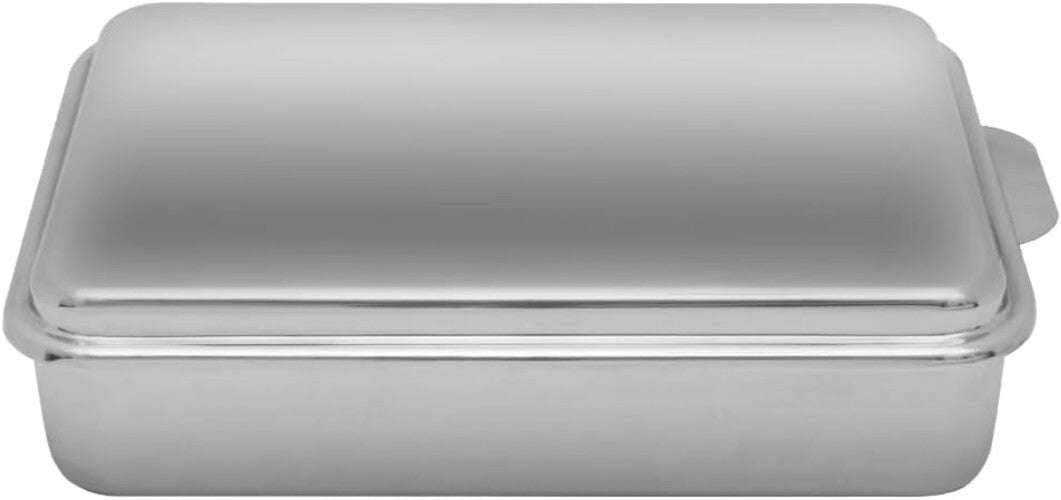 Multi-Purpose Stainless Steel 9x13 Cake Pan - Ideal for Baking and Storing