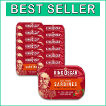 Load image into Gallery viewer, Premium Wild Caught Sardines in Zesty Tomato Sauce - 12 Cans Pack - 3.75 oz
