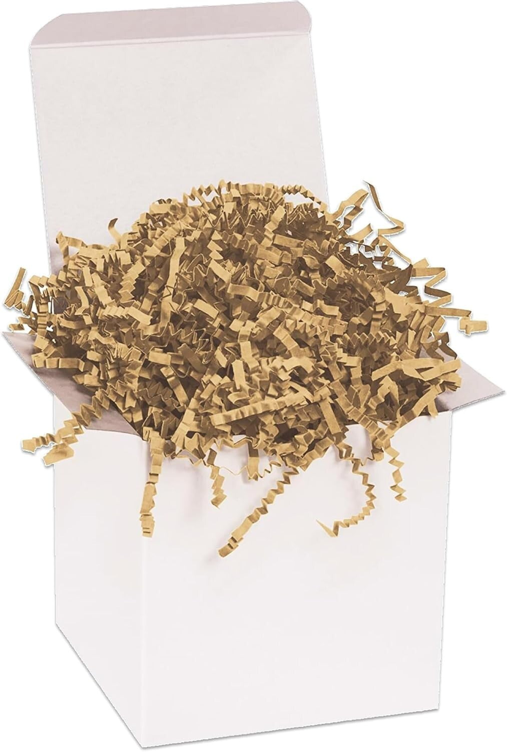 Versatile 10 lb. Kraft Crinkle Cut Paper - Ideal for Shipping and Gift Wrapping