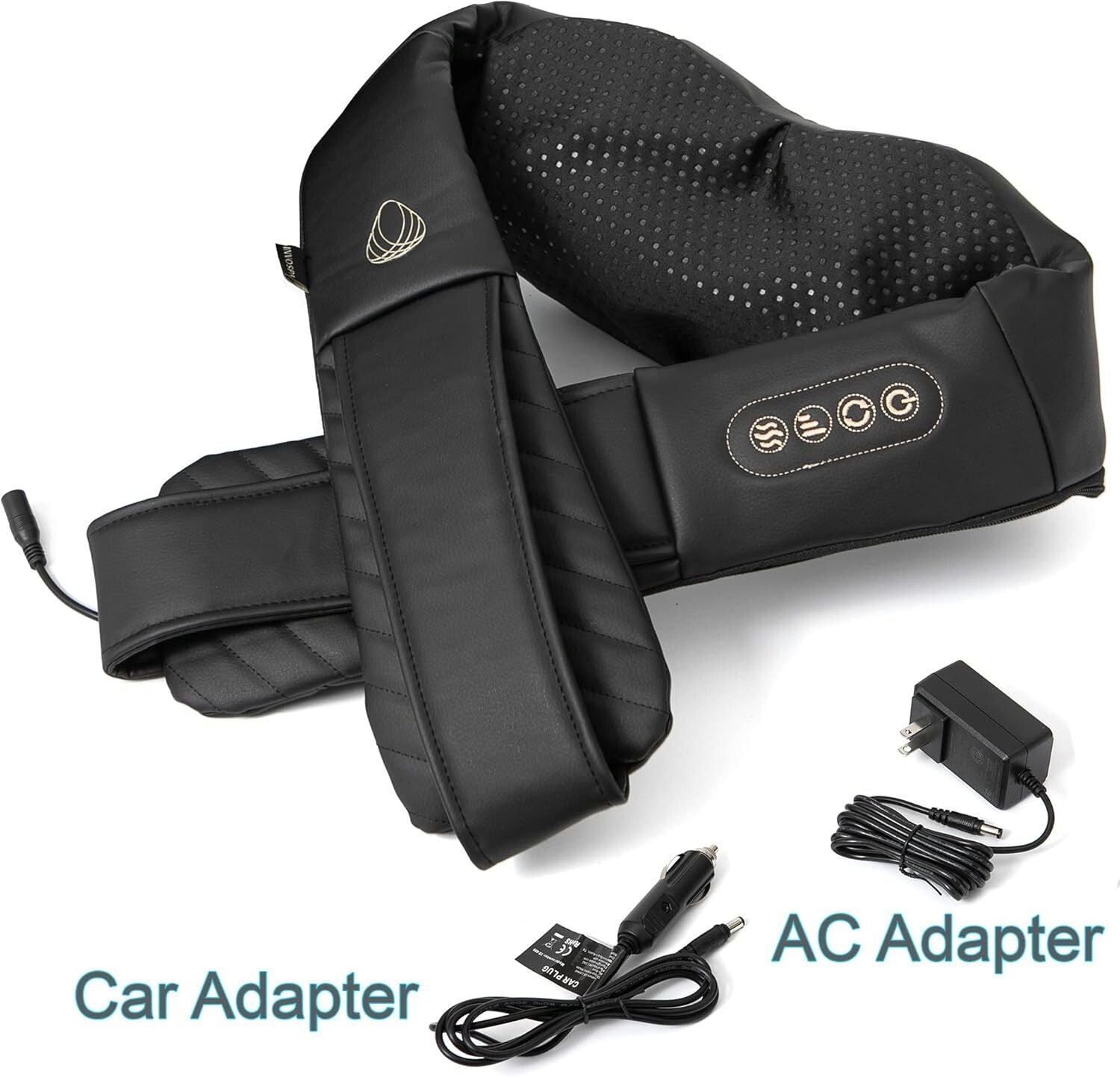 Deep Tissue Shiatsu Massage Pillow with Heat - Perfect for Travel and Home Use