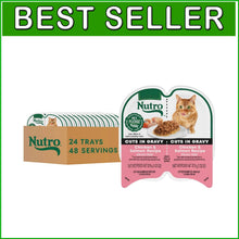 Load image into Gallery viewer, Grain-Free Chicken &amp; Salmon Wet Cat Food - 24 Count Twin Pack for Adult Cats