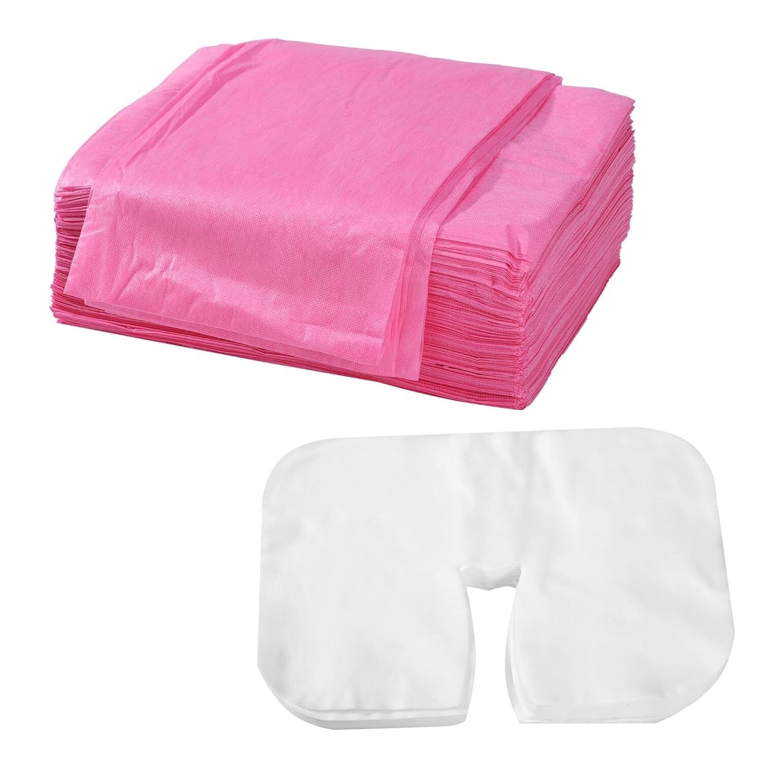 Comforting Non-Woven Disposable Massage Sheets & Face Cradle Covers - 200 Pack