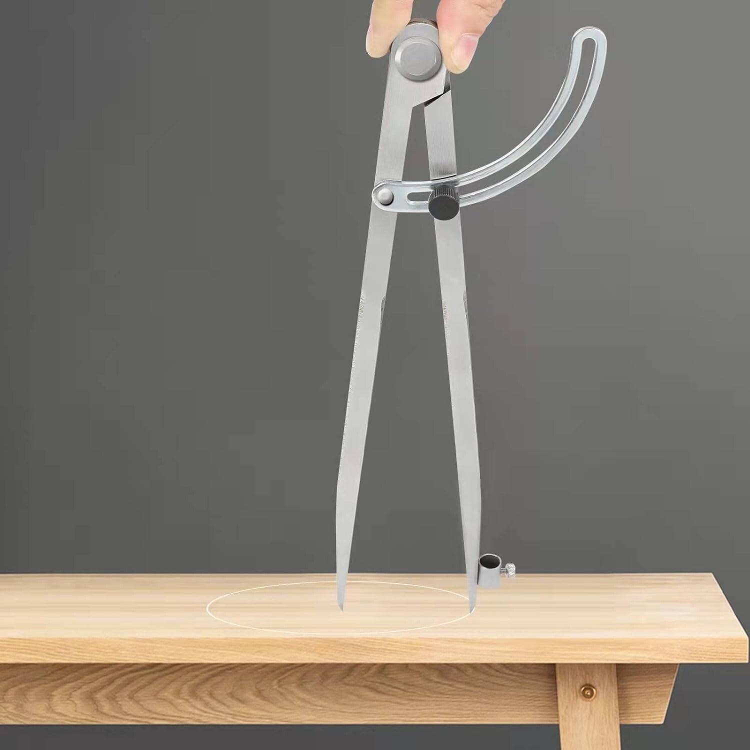 Precision 24-Inch Compass with Wing Divider - Ideal for Woodworking & Geometry