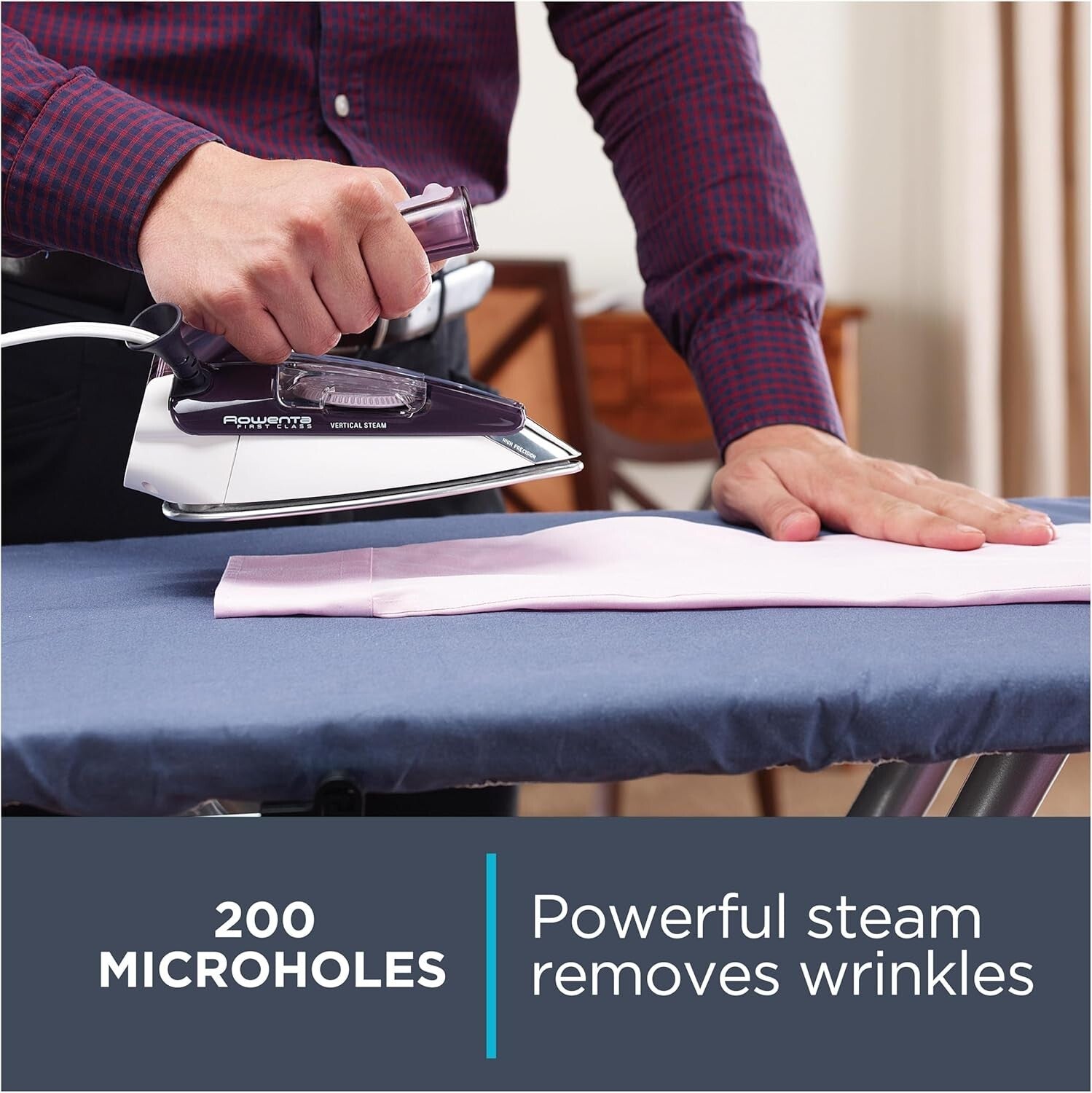 Pro Compact 1000W Travel Iron & Handheld Steamer for Effortless Fabric Care