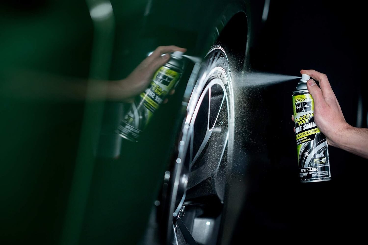 Enhanced Tire Appearance with Blazing Wet Shine - Long-Lasting Formula, 6 Pack