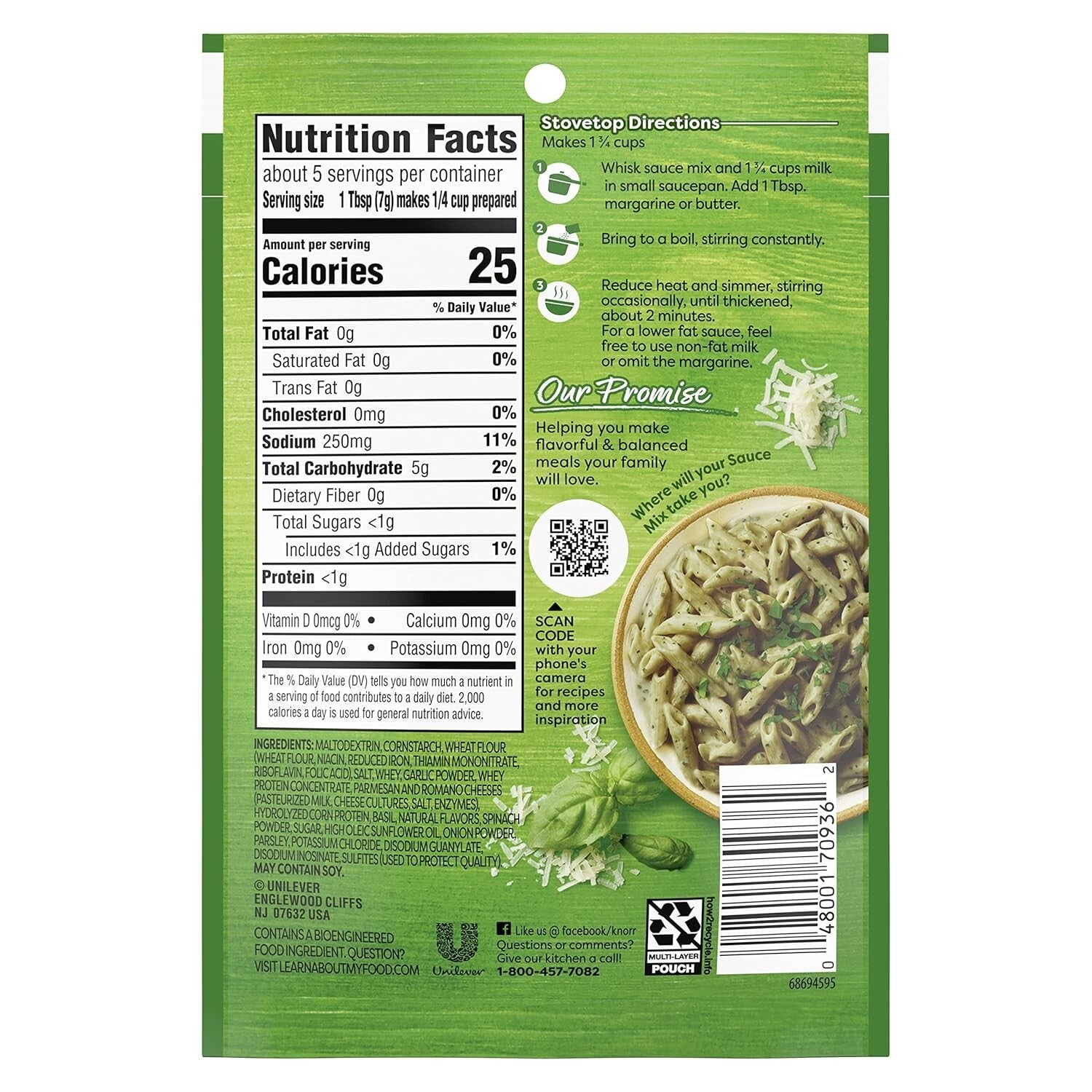 Velvety Creamy Pesto Sauce Mix - No Artificial Flavors, Ready in Minutes