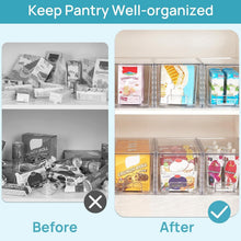 Load image into Gallery viewer, Multi-Purpose Acrylic Storage Drawers - 4-Pack Clear Bins for Tidying Spaces