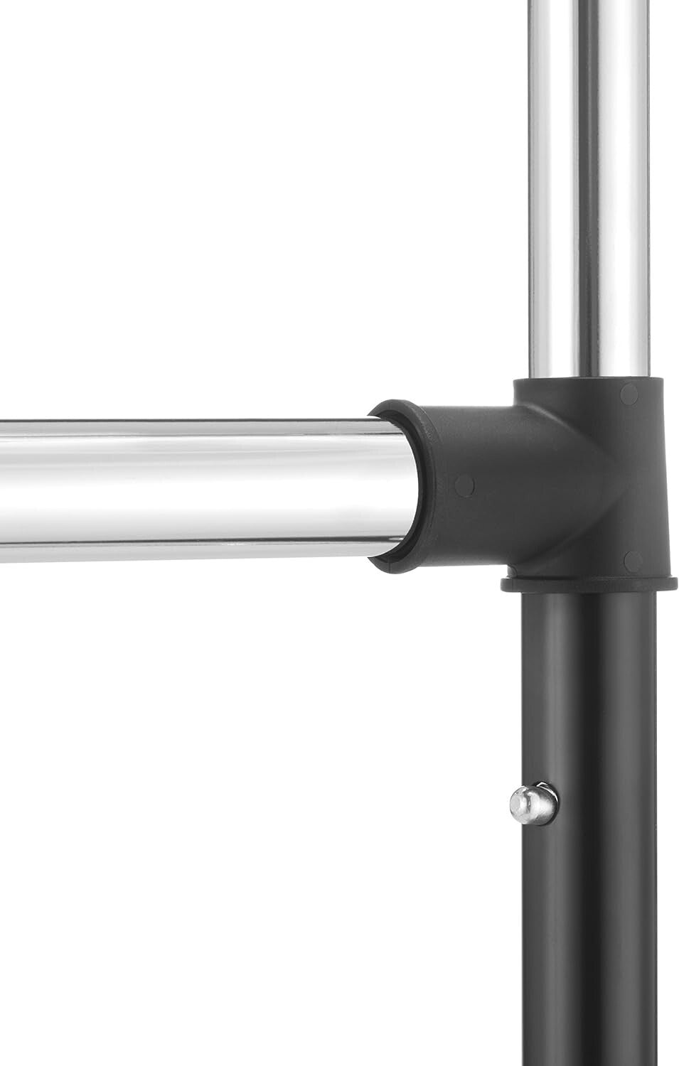 Effortless Assembly Adjustable 2-Rod Garment Rack - Fashionable Storage Solution