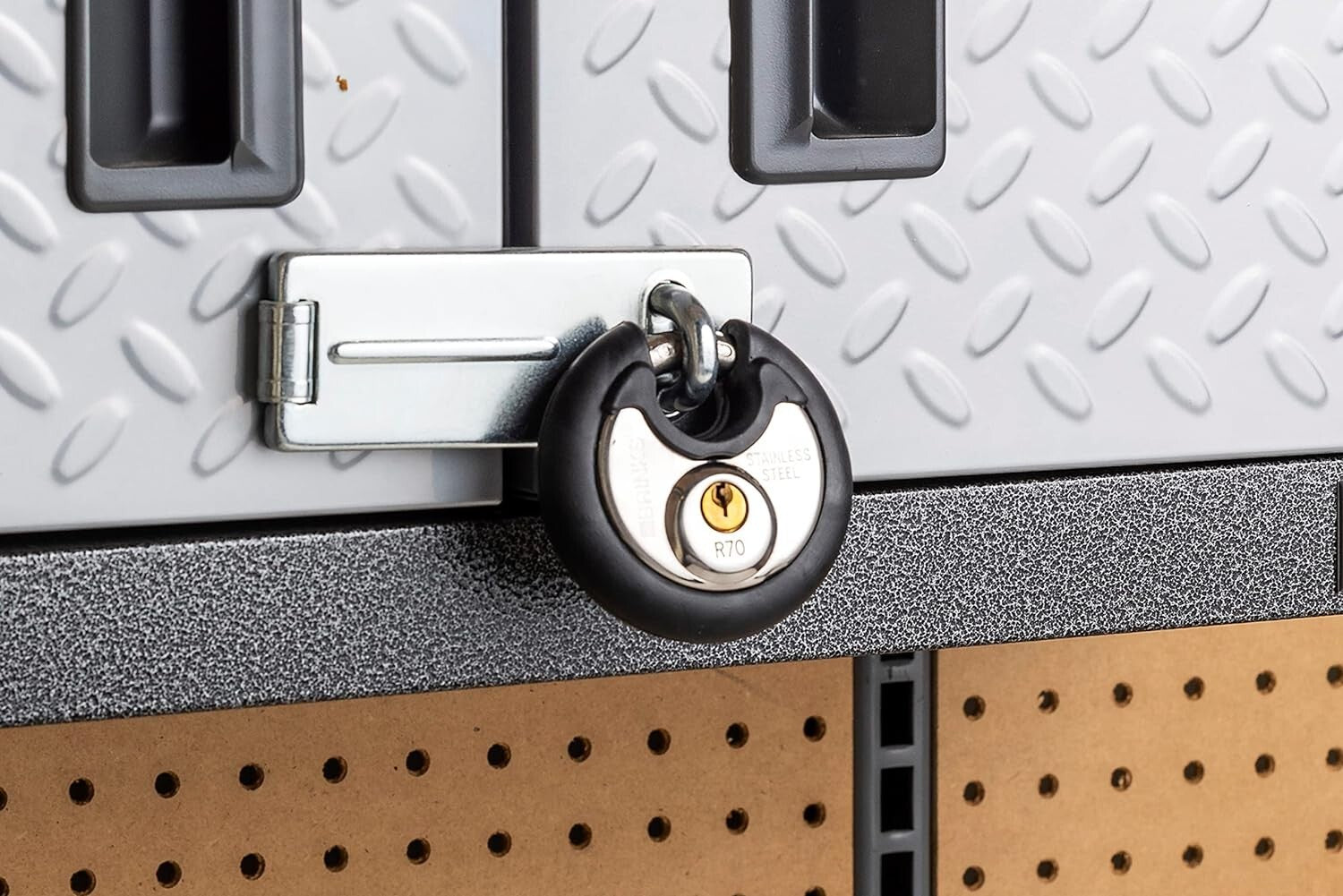 70mm Heavy Duty Security Padlocks with Keys - Cut Resistant & Scratch-Proof