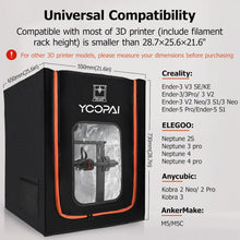 Load image into Gallery viewer, Noise-Reducing 3D Printer Enclosure with Fireproof Cover - Fits All Models