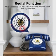 Load image into Gallery viewer, Nostalgic 1960s Rotary Phone with Adjustable Volume - Perfect Home Accessory