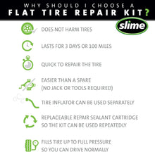 Load image into Gallery viewer, Emergency Flat Tire Repair Kit: Analog Inflator &amp; Sealant for Quick Fixes