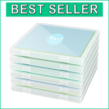 Load image into Gallery viewer, Compact 6 Pack Scrapbook Organizers with Frosted Cover Design - 12 x 12