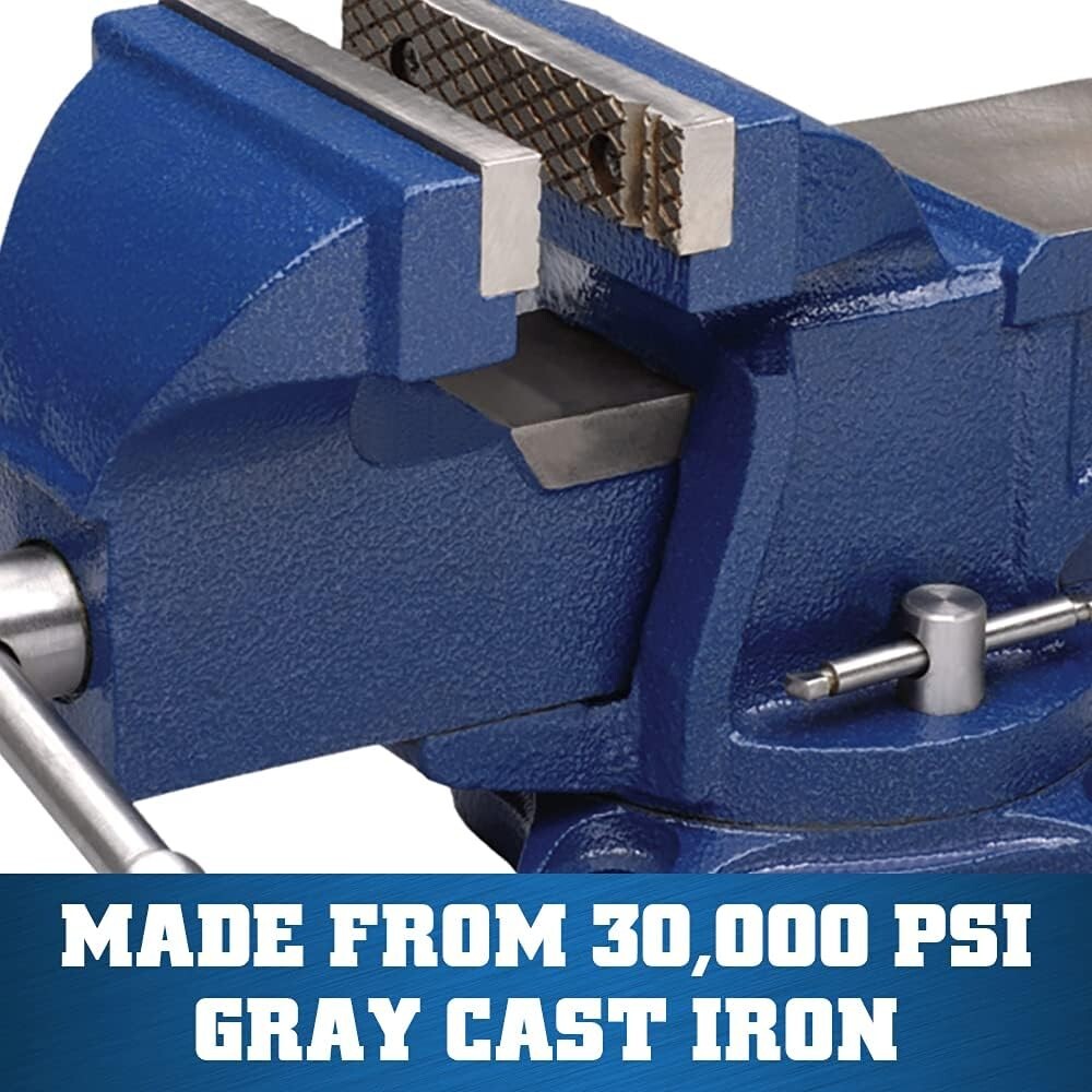Compact 4-Inch Bench Vise with Strong Anvil Surface - Ideal for Home Projects