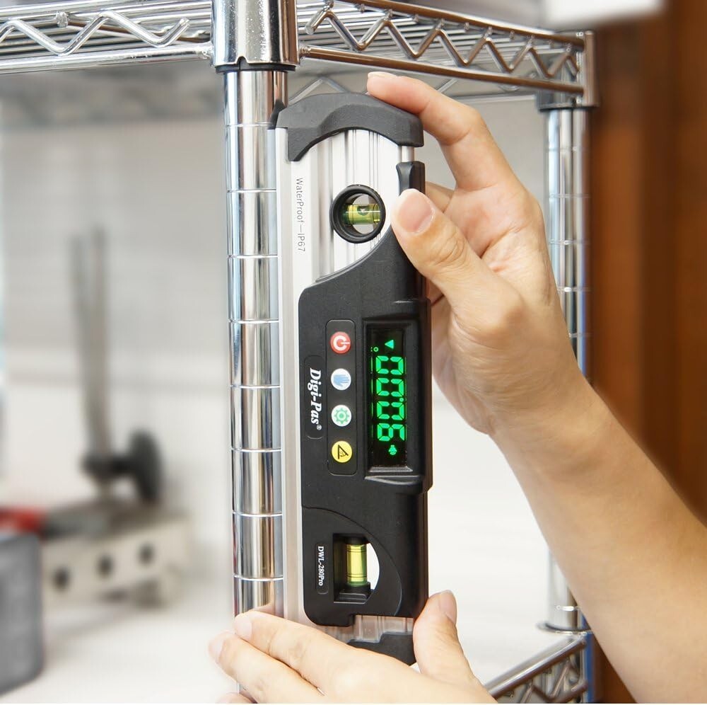 Rugged 9" Digital Torpedo Level - Waterproof, Shockproof with Bright LED Display