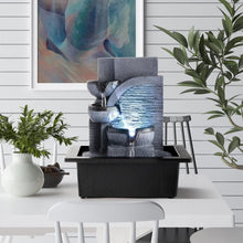 Load image into Gallery viewer, Elegant Indoor Water Feature - Tiered Tabletop Fountain for Stress Relief