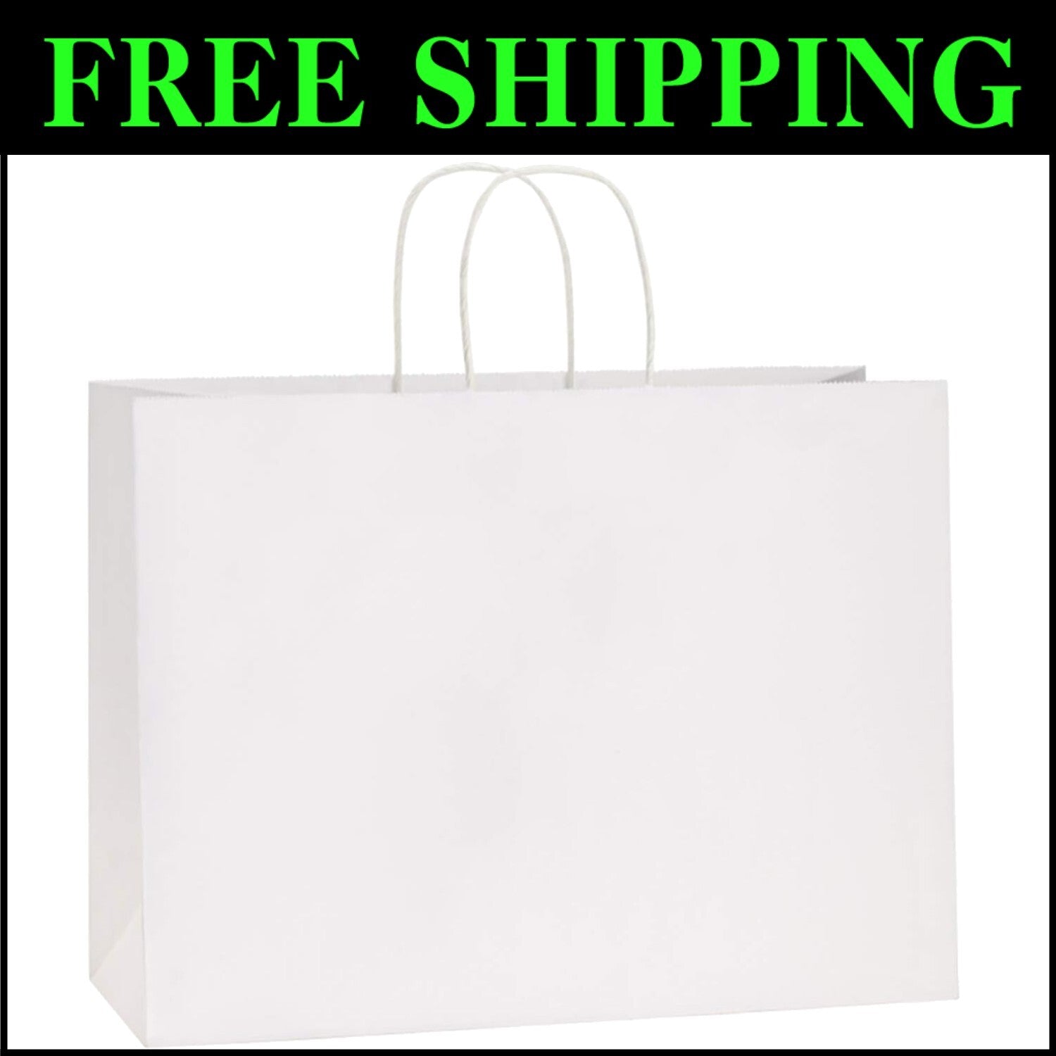 Eco-Friendly 100-Pack Large Kraft Paper Bags with Handles for Events and Retail