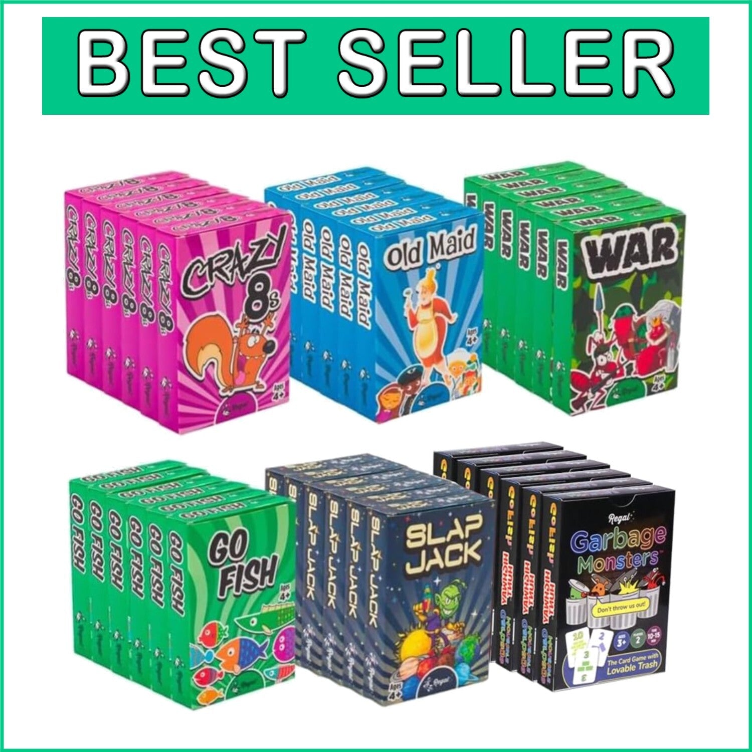 Engaging Card Games for Kids: Fun Family Set with Big Cards for Young Players