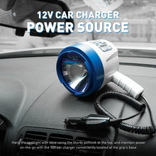 Load image into Gallery viewer, Portable 1200 Lumen Waterproof Handheld Spotlight with 12V Car Charger