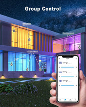 Load image into Gallery viewer, 4-Pack Under Cabinet Smart Puck Lights - Adjustable Colors &amp; Remote Control