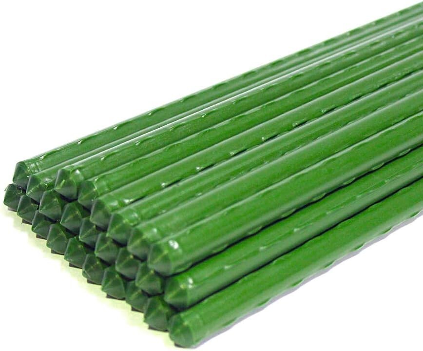 Durable 6ft Tomato Stake Supports - 50 Pack of Weather-Resistant Garden Stakes