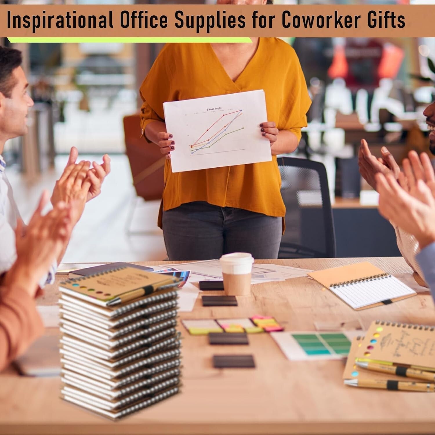 Elegant 100-Piece Bible Theme Notebooks & Bamboo Pens for Spiritual Note-Taking