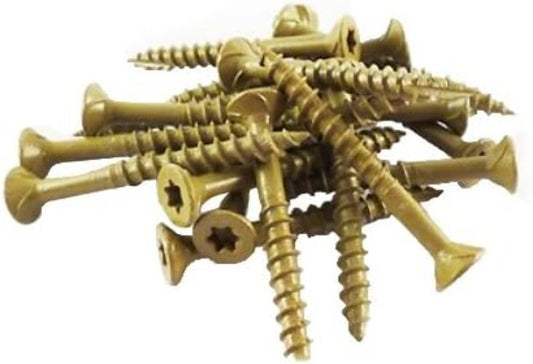 Durable Type-17 Point Wood Screws – 1050 pcs, Easy Installation Gold Finish