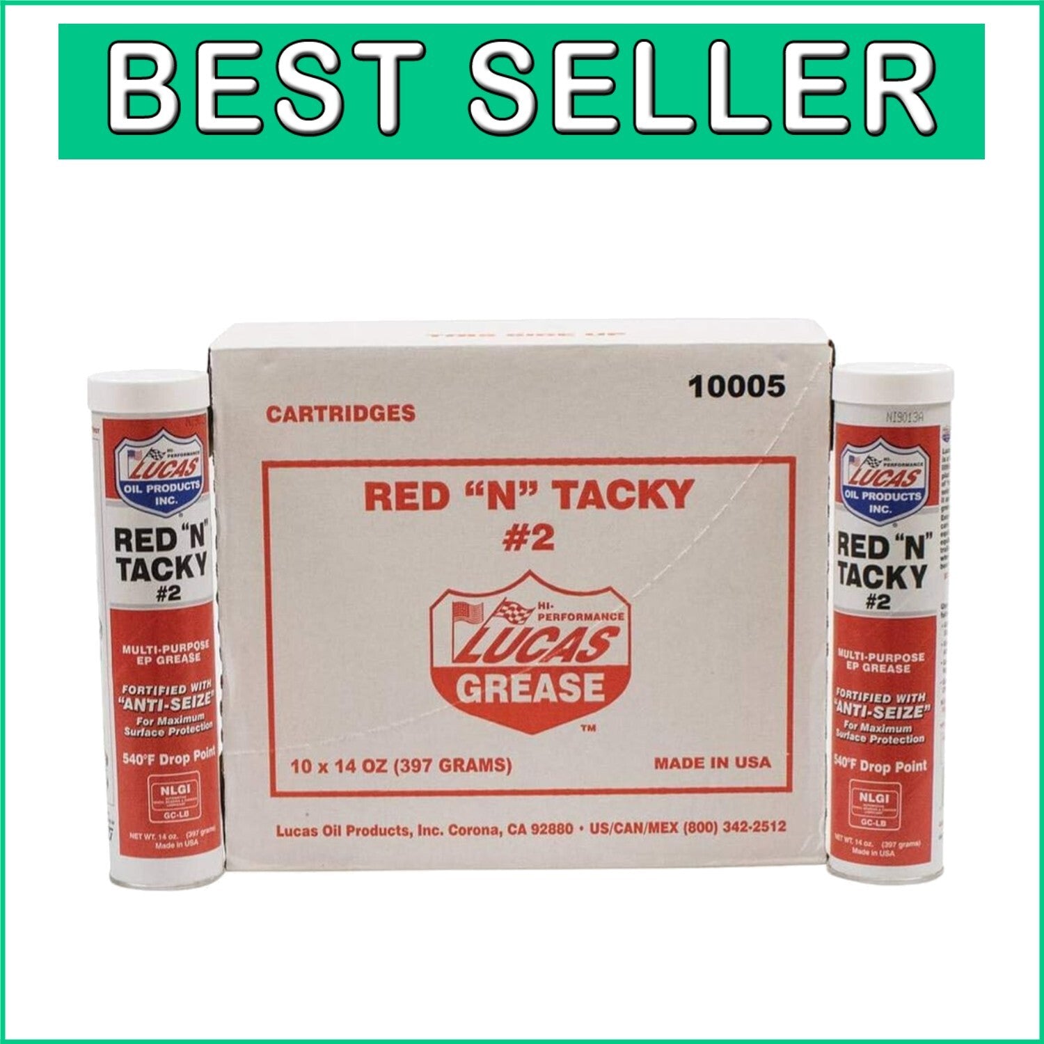 10-Pack Stens Red N Tacky Grease - Ultimate Engine Protection and Performance