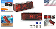 Load image into Gallery viewer, 12V LED Waterproof Trailer Lights, Submersible Red Tail Lights for Boats &amp; RVs