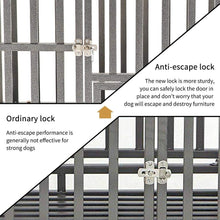 Load image into Gallery viewer, 42" Heavy-Duty Dog Crate with Lockable Wheels for Large Breeds - Easy Clean