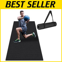 Load image into Gallery viewer, Premium Non-Slip Home Gym Mat - Large 6'x4' &amp; 6'x2' for All Workout Styles