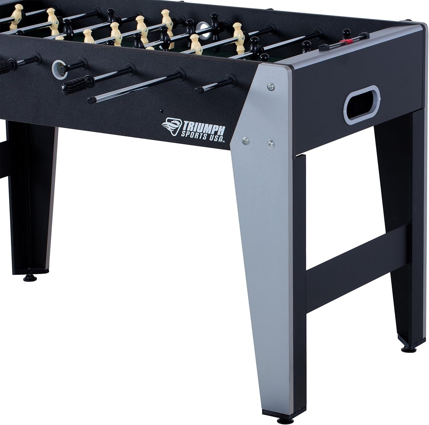 48-Inch Foosball Table with Chrome Player Rods for Game Rooms - Adult Friendly