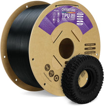 Load image into Gallery viewer, Premium 1kg TPU Filament, 95A Black, Ideal for Layer Adhesion &amp; Durability