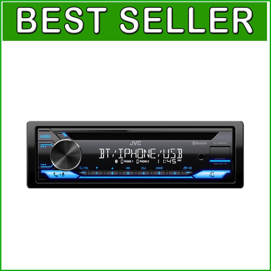 Bluetooth CD Car Stereo with USB & AUX - 13-Band EQ & Detachable Face Plate