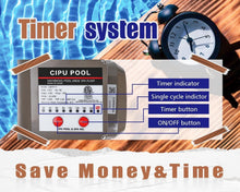 Load image into Gallery viewer, 2700GPH Above Ground Pool Pump with Timer &amp; Filter Basket - 12-Month Guarantee