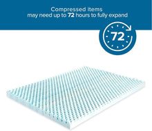 Load image into Gallery viewer, King Size Plush Cooling Gel Mattress Topper with Airflow Design – 1.5 Inches