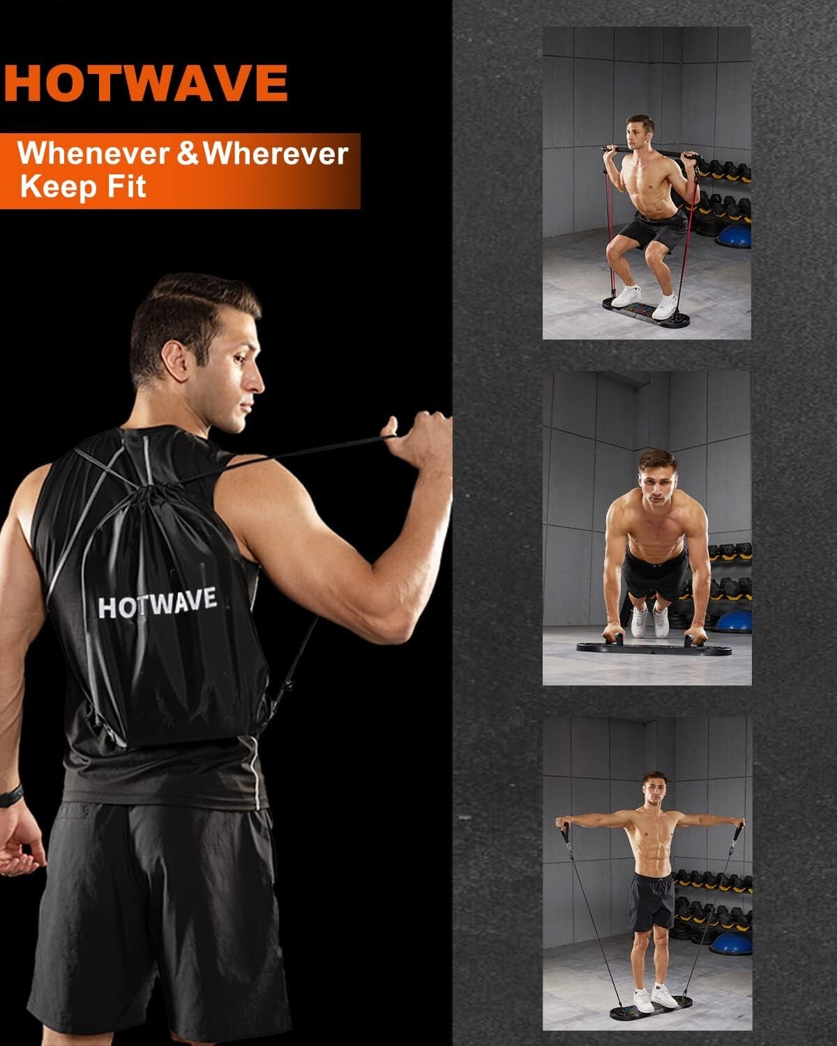 Foldable Push Up Bar Set with Professional Guidance – Fitness for Men and Women