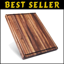 Load image into Gallery viewer, Functional 20x15 in Walnut Cutting Board with Juice Groove for Hassle-Free Prep