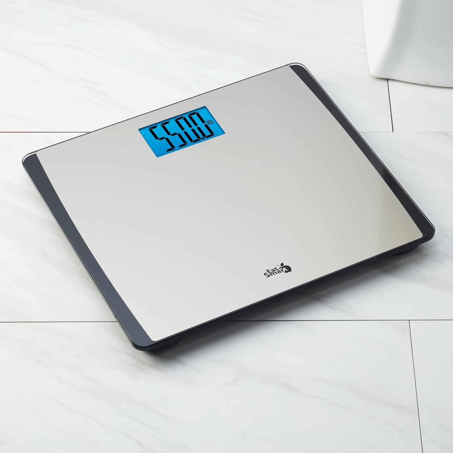 Eat Smart 550 lb Digital Bathroom Scale with Extra Wide Platform & LCD Display