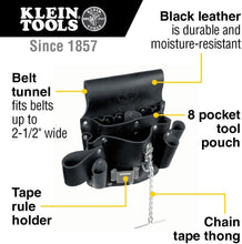 Load image into Gallery viewer, Professional Tool Pouch with Tunnel Loop and 8 Pockets - Secure and Stylish