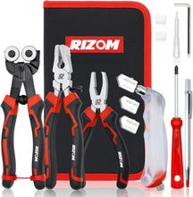 Load image into Gallery viewer, Premium Glass Cutting Tool Set: 8" Nippers, Curved Pliers &amp; Breaker Grozer